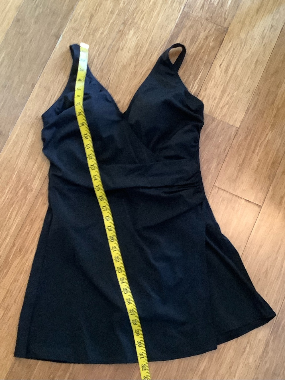 Denim&Co Black One-Piece Swimdress - Picture 6 of 9